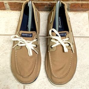 Sperry Top-Sider Khaki Cruz Boat Shoes size 6